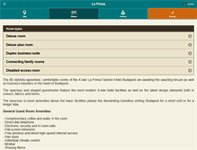 Tablet Screenshot of laprimahotelbudapest.com
